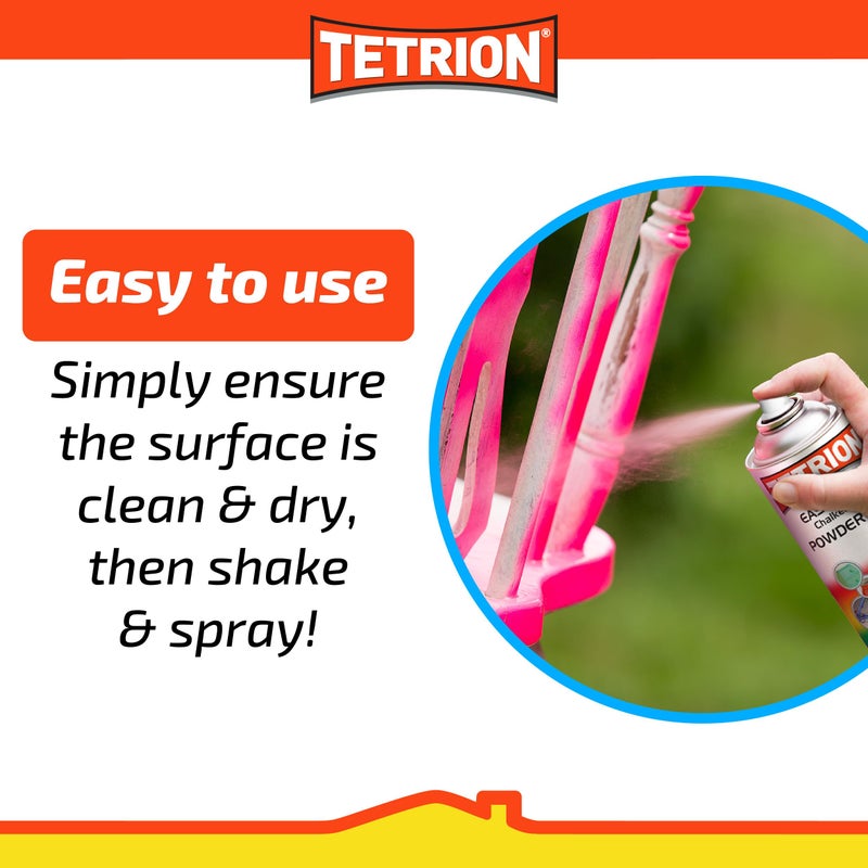 Tetrion Easy Spray Paint - Mid Green 400ml, Acrylic Spray for Wood, Metal, Plastic, Ceramic & More - Fast-Drying, Smooth Finish, Indoor & Outdoor Use - Image 3